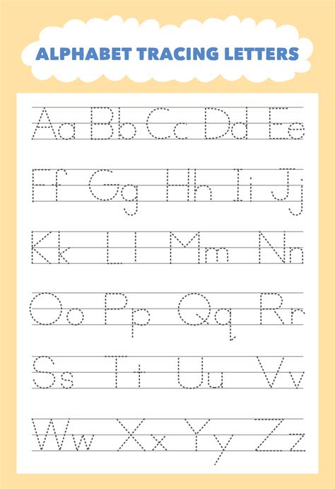 lots and lots of letter tracing practice PDF